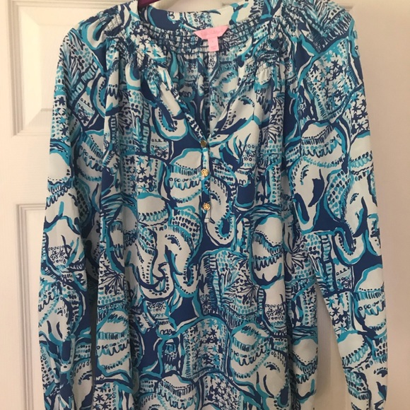 Lilly Pulitzer Summer Blouse 
Gently Used - Picture 1 of 2